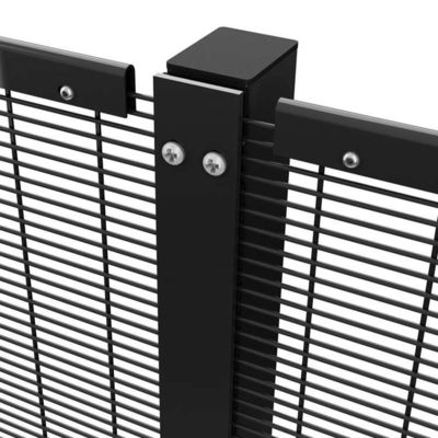 1.8*2.4m 358 سد شبكه دار داراي امنيت بالا ضد صعود پودر پوشيده شده شفاف