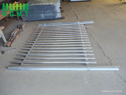 سياه 3600mm ارتفاع فولاد لوله دار حصار امنیت برای خانه ها