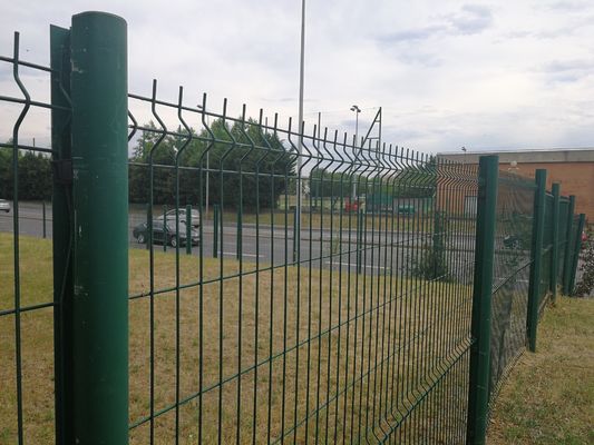 3d پیچ و خم گالوانیزه Welded Wire Mesh Fence 3D میش مثلث