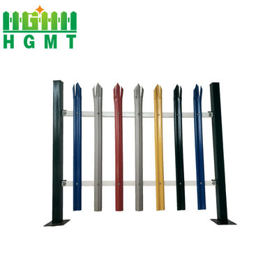 1.8m پوشش پودری بالا گالوانیزه حصار پلیساید بخش D سفید