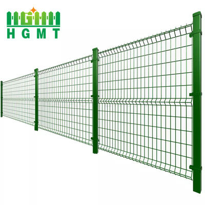 فلز بیرونی 1.73m منحنی Welded Wire Mesh Fence پنل باغ 3d
