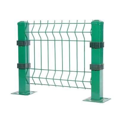 آسان مونتاژ سفارشی فلز PVC پوشش داده شده 3d V خم شدن Welded Wire Mesh Fence Panel Curved Fence