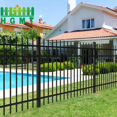 ضد زنگ گالوانیزه فولاد فولاد نيزه ی آهن بریده پانل حصار امنیتی