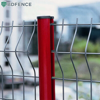 New Product High Quality PVC Coated Outdoor 3D Fence Panel V-Bending Welded Curved Garden Wire Mesh Panel