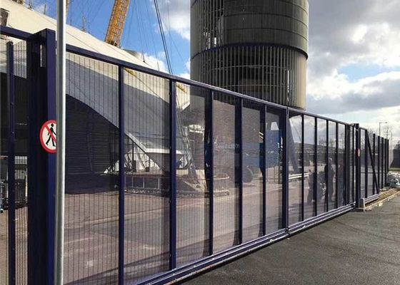 پوشش پودری فلز سیاه سد امنیتی نوع دروازه کشنده 2.0m X 6.0m