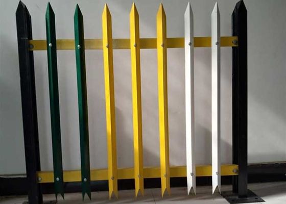 بخش W حصار حصار 1.8 متری H Post Security نرده فولادی