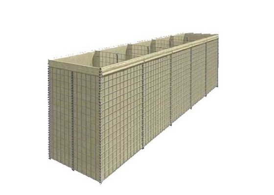 سبز 76x76mm دیوار HESCO سیم سبد سنگ دیوار نگهدارنده