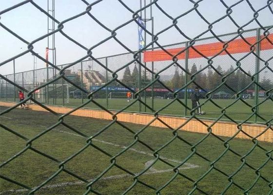 سیکلون 6Ft فلز زنجیره ای لینک حصار PVC پوشش سبز