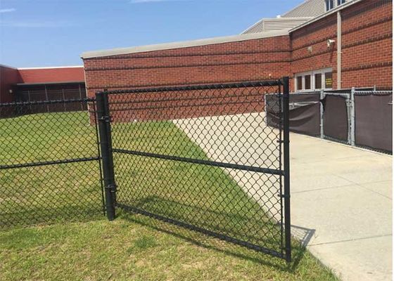 PVC پلاستیک پوشش زنجیره ای لینک حصار 60 * 60mm میش برای باغ