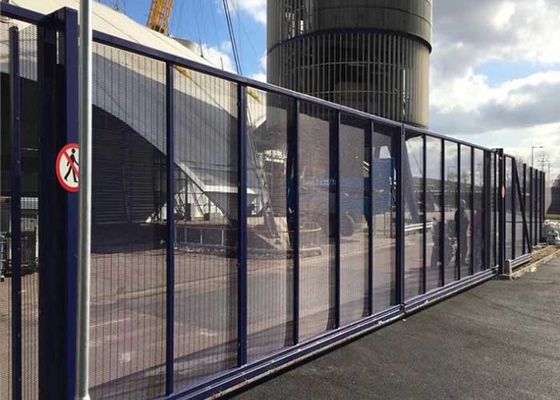 RAL6005 2400 میلی‌متری حصار محافظ ضد صعود، مش فولادی با روکش پودری