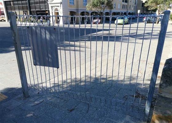 BRC 5mm Roll Top Weld Mesh Fencing Hot Dip Galvanized (برق زدایی گرم)