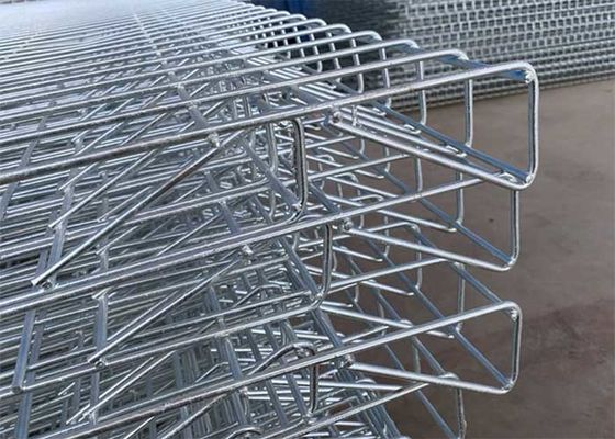 پوشش PVC BRC رول بالا آویز Wire Mesh حصار 100x300mm