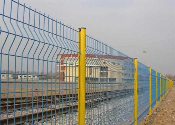 ISO14001 سد سیم جوشکاری PVC H1830mm V Mesh Security Fencing